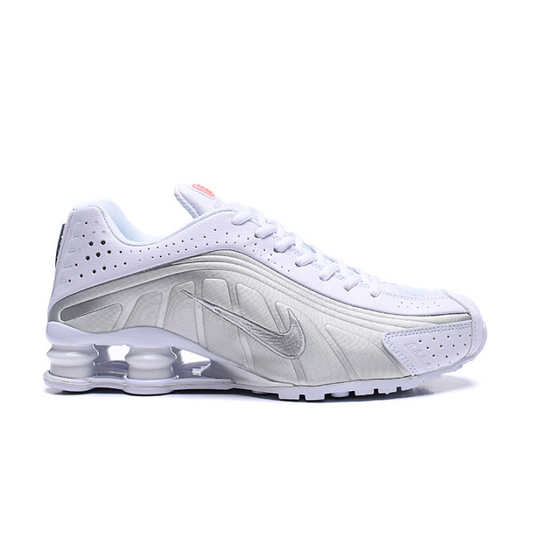 TÊNIS NIKE SHOX R4 WHITE SILVER