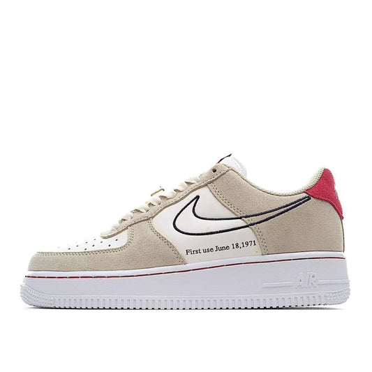 TÊNIS NIKE AIR FORCE 1 LIGHT STONE FIRST USE