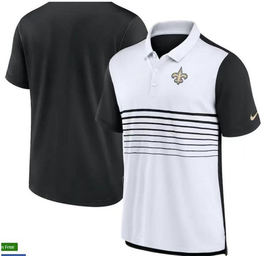 Camisa Polo Nike New Orleans Saints - Branca/Preta