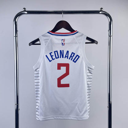 Regata Infantil NBA Los Angeles Clippers Kawhi Leonard Branca