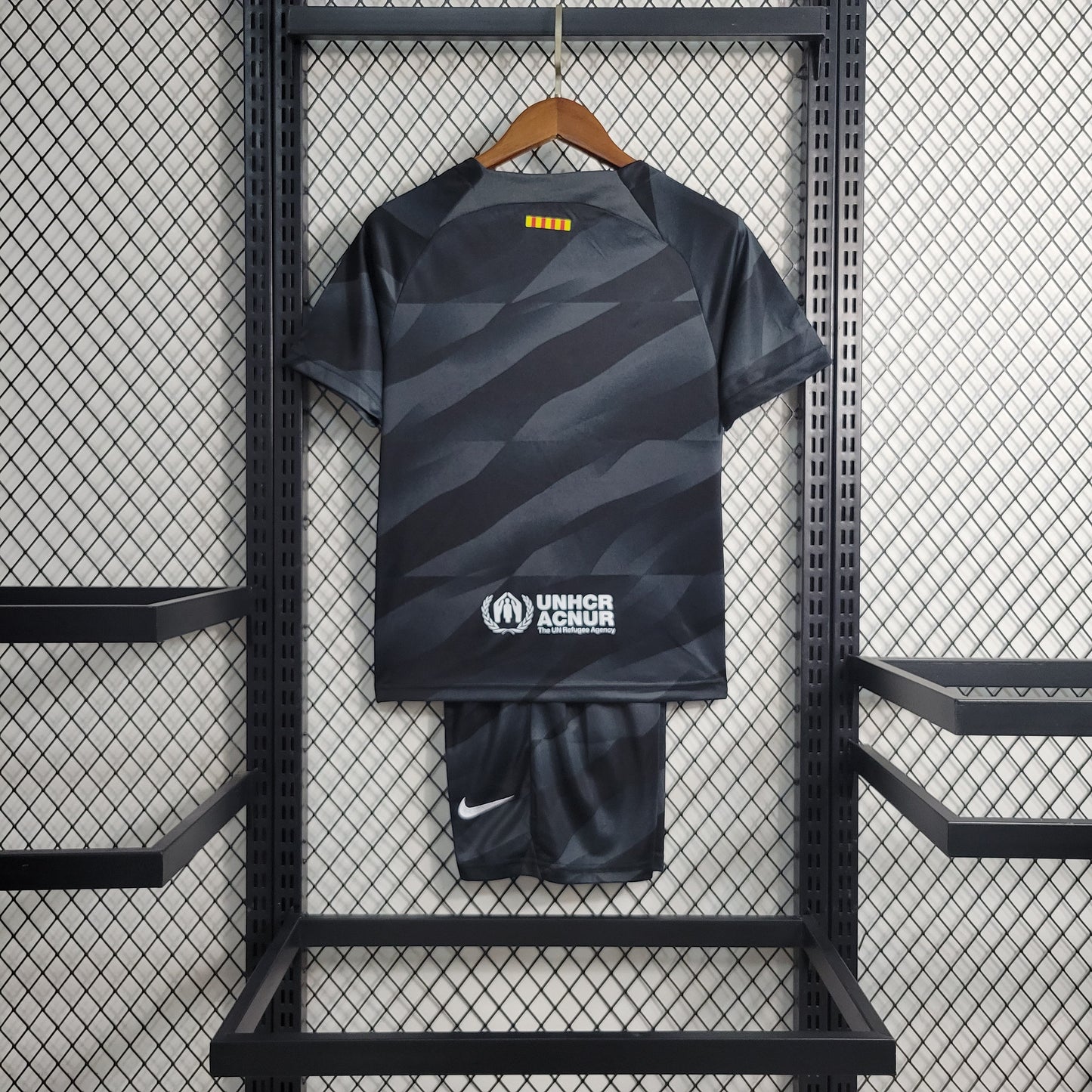 Kit Nike Barcelona Goleiro Preto - 2023/24 Infantil