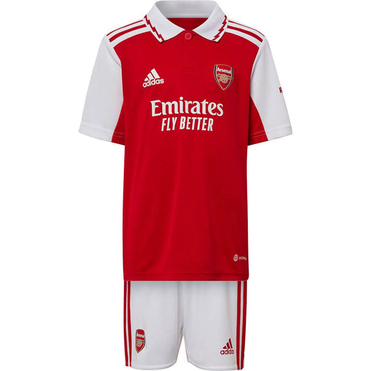 kit Infantil Arsenal I 22/23 Unissex - Vermelho+Branco