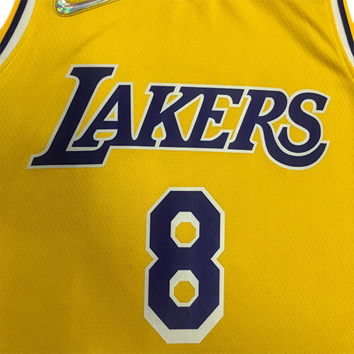 Regata NBA Los Angeles Lakers Bryant n°8  Masculina - Amarelo+Roxo