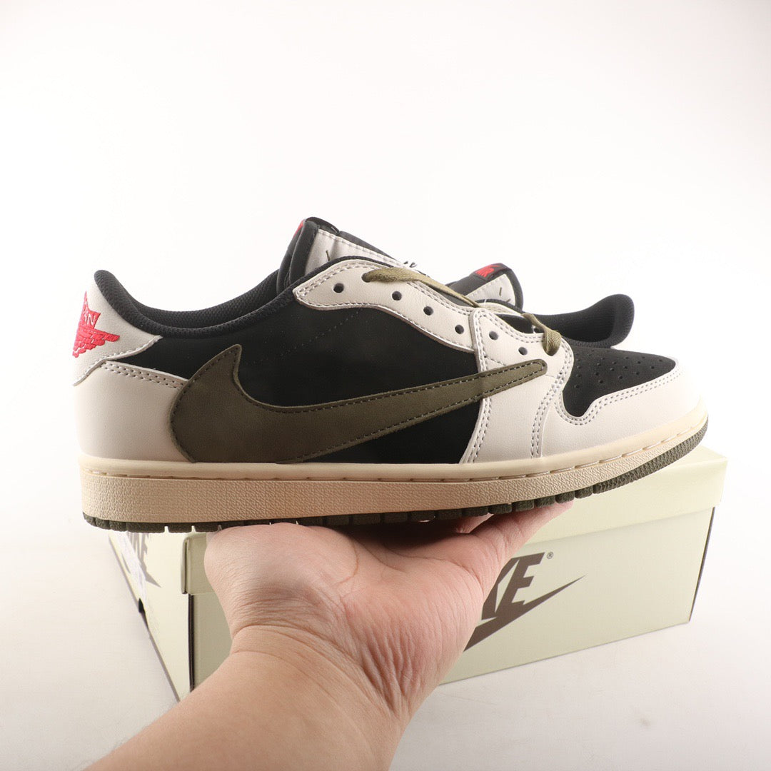 TÊNIS NIKE AIR JORDAN 1 LOW x TRAVIS SCOTT OG SP OLIVE