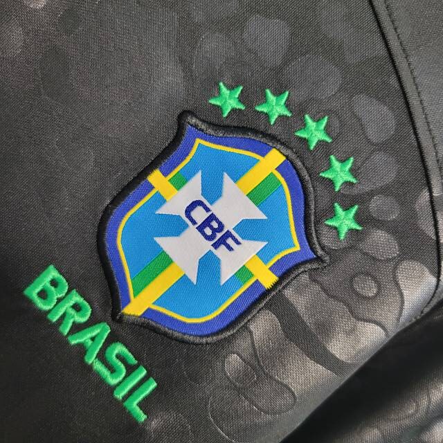 Camisa Feminina Preta Brasil Copa do Mundo 2022 - Concept