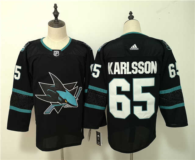 Jersey San Jose Sharks Preta