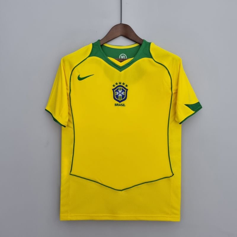 Camisa Amarela Retrô Brasil 2004