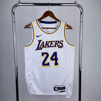 Regata NBA Los Angeles Lakers Association Edition Kobe Bryant 24 Branca