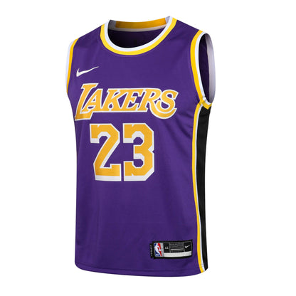 Regata NBA Los Angeles Lakers James n°23  Masculina -Roxo+Amarelo