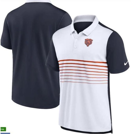 Camisa Polo Nike Chicago Bears - Branca/Azul