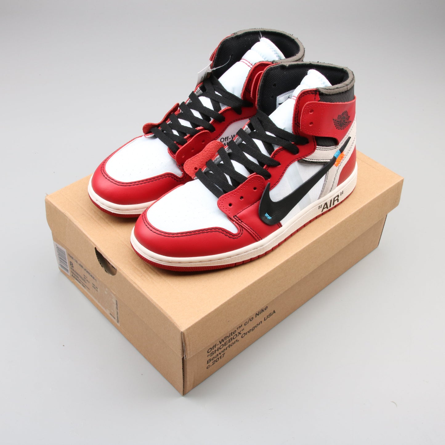 TÊNIS AIR JORDAN 1 RETRO HIGH CHICAGO x OFF WHITE