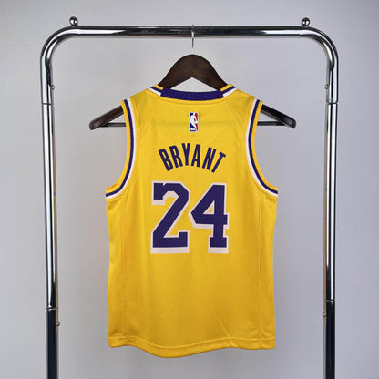 Regata Infantil NBA Los Angeles Lakers Kobe Bryant 24 Amarela