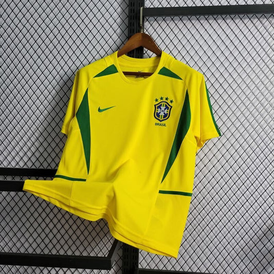 Camisa Amarela Retrô Brasil 2002
