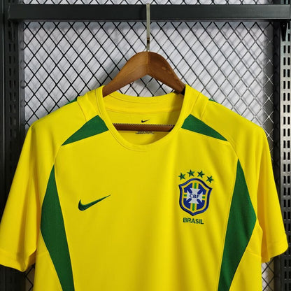 Camisa Amarela Retrô Brasil 2002