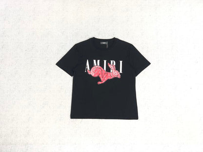 Camiseta Amiri Rabbit Logo Black