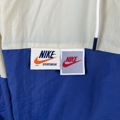 Corta Vento Nike Azul e Bege Triple Logo