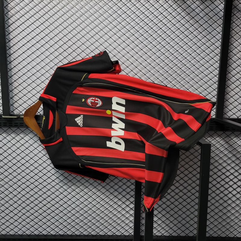Camisa Rubro Negra Retro Teamgeist Milan 06/07
