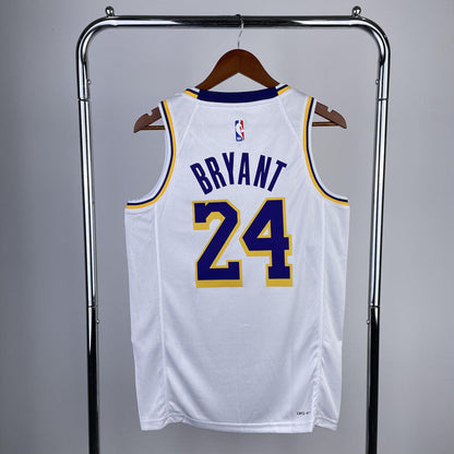 Regata NBA Los Angeles Lakers Association Edition Kobe Bryant 24 Branca