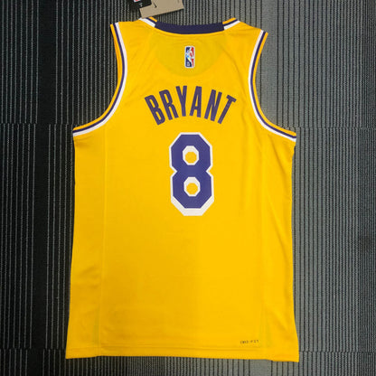 Regata NBA Los Angeles Lakers Edição 75 anos 21/22 Kobe Bryant 8 Amarela