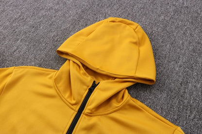 Conjunto Nike Tech Fleece Amarelo e Cinza