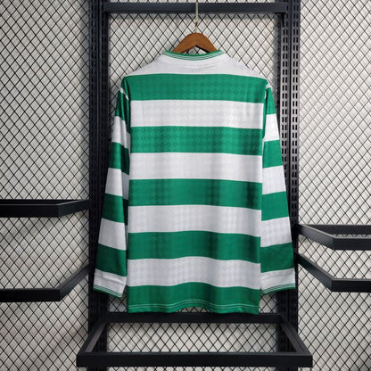 Camisa Manga Longa Retrô Celtic Verde 1988
