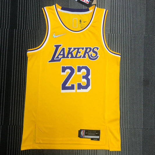Regata NBA Los Angeles Lakers Edição Diamante 75 anos 21/22 Lebron James 23 Amarela