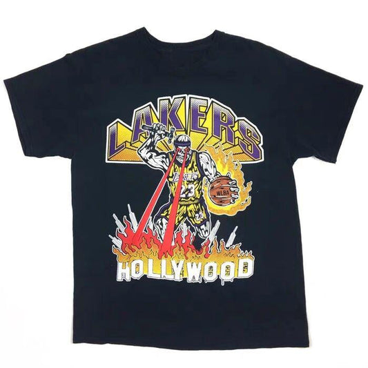Camiseta Los Angeles Lakers "Fire In Hollywood" Warren Lotas