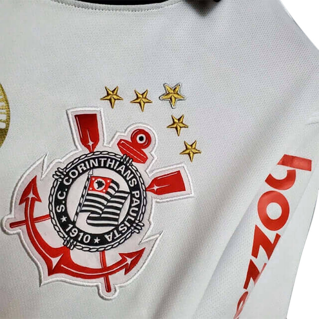 Camisa Retrô Corinthians 11/12 Torcedor Masculina - Branco