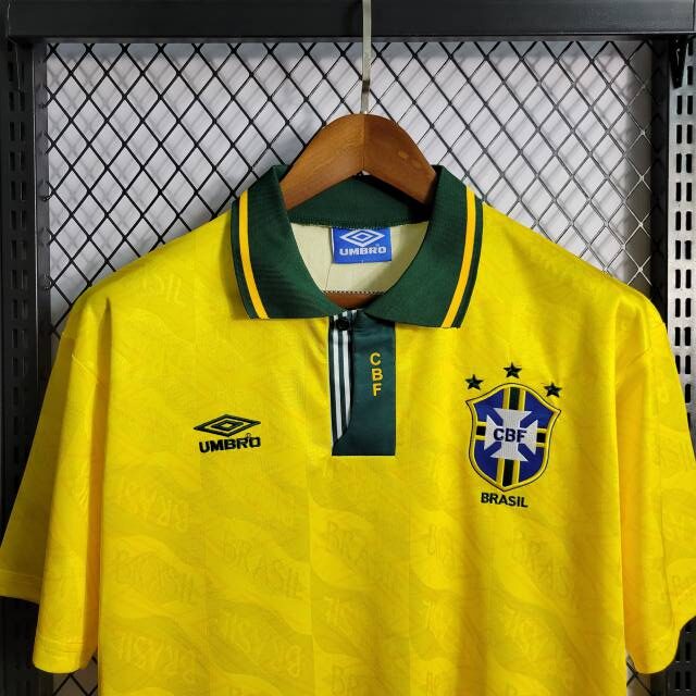 Camisa Amarela Retrô Brasil 1991
