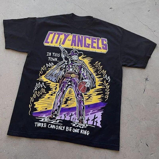 Camiseta Los Angeles Lakers "Only One King" Warren Lotas