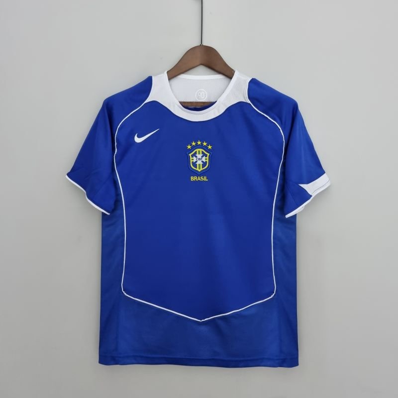 Camisa Azul Retrô Brasil 2004