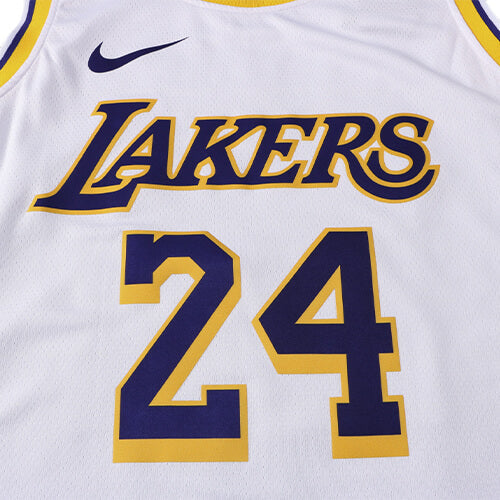 Regata NBA Los Angeles Lakers  Bryant n°24  Masculina - Branco+Amarelo