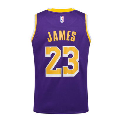 Regata NBA Los Angeles Lakers James n°23  Masculina -Roxo+Amarelo