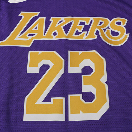 Regata NBA Los Angeles Lakers James n°23  Masculina -Roxo+Amarelo