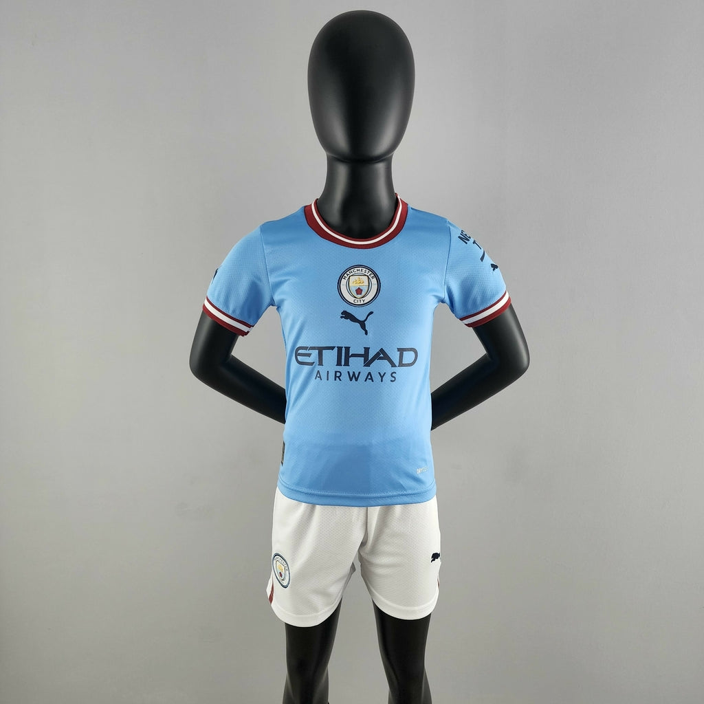 Kit Puma Manchester City I - 2022 Infantil