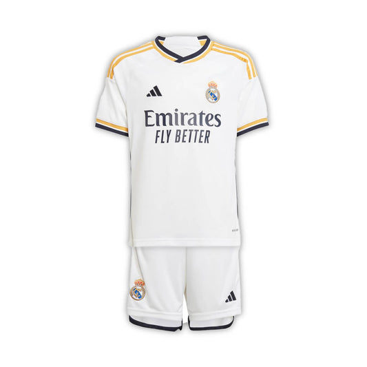 Kit Infantil Real Madrid I 23/24 Unissex - Branco