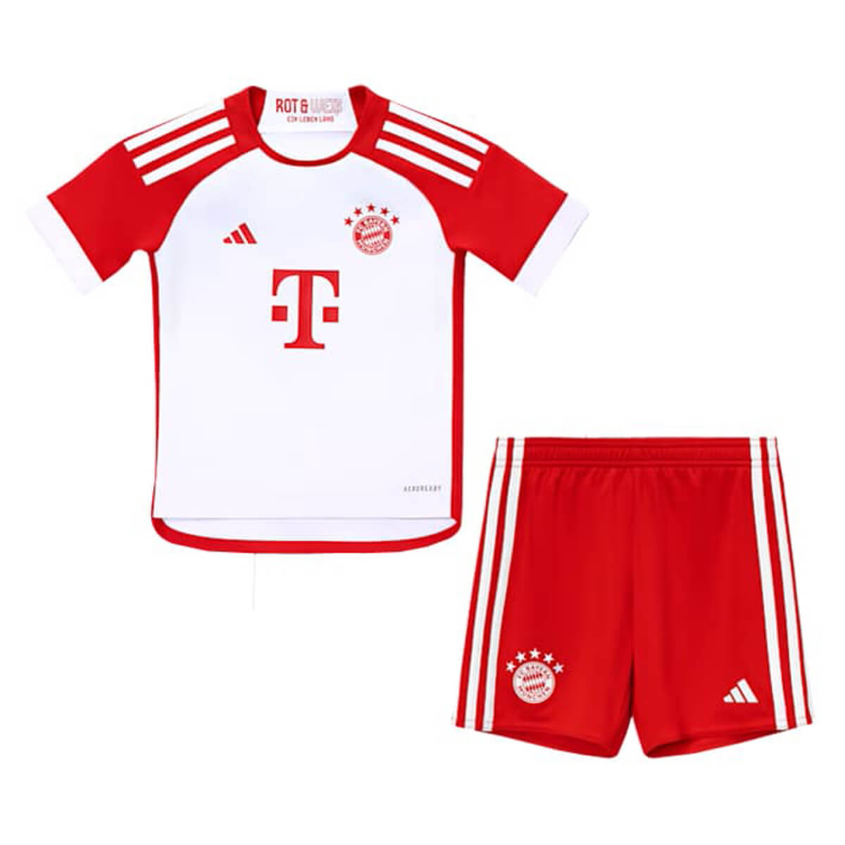 Kit Infantil Bayern de Munique I 23/24 Unissex - Branco