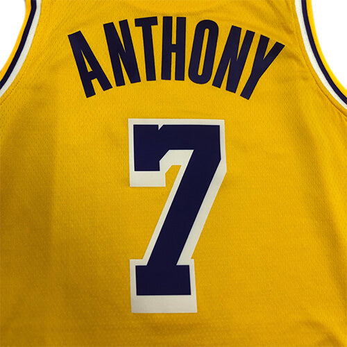 Regata NBA Los Angeles Lakers Anthony n°7  Masculina - Amarelo+Roxo