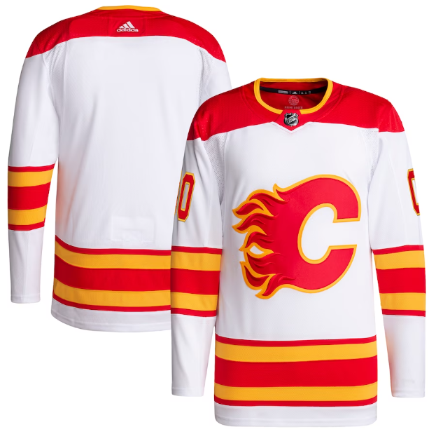Jersey Calgary Flames Branca