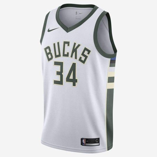 Regata NBA Milwaukee Bucks Giannis Antetokounmpo Maculina - Branco