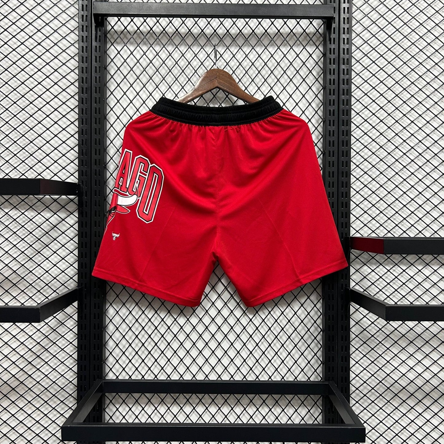 Shorts casual do Chicago Bulls vermelho