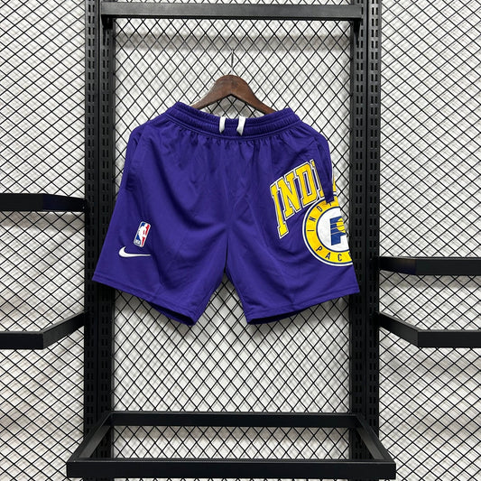 Shorts casual do Indiana Pacers roxo