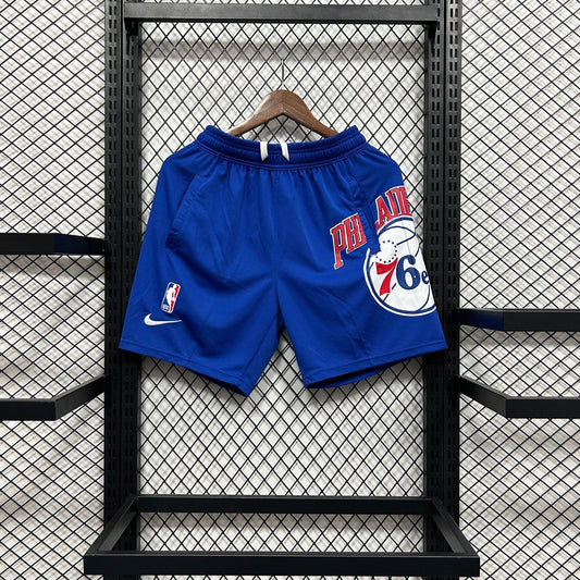 Shorts casual do Philadelphia 76ers azul