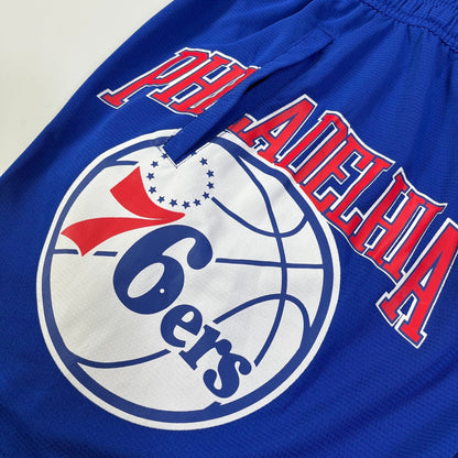 Shorts casual do Philadelphia 76ers azul