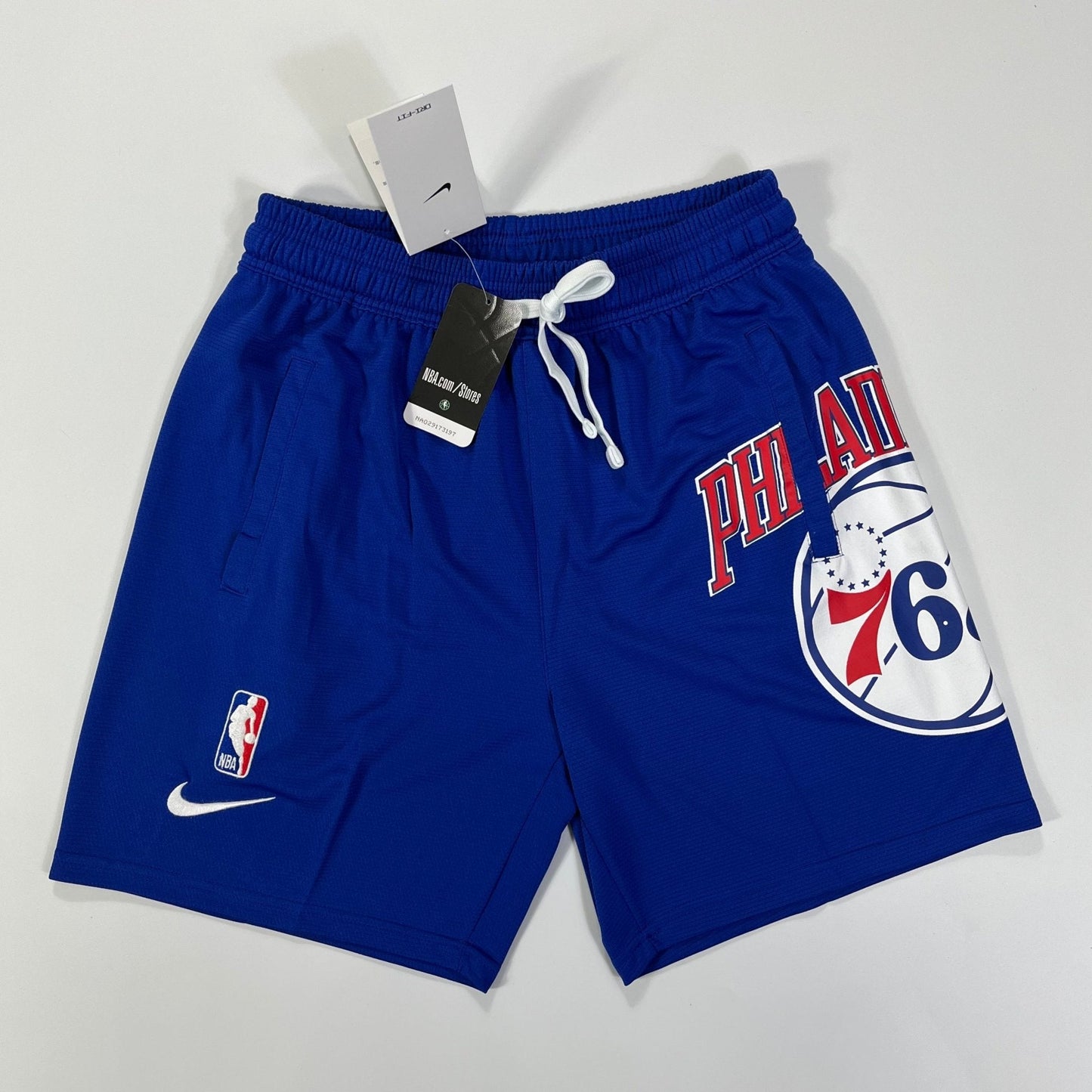 Shorts casual do Philadelphia 76ers azul