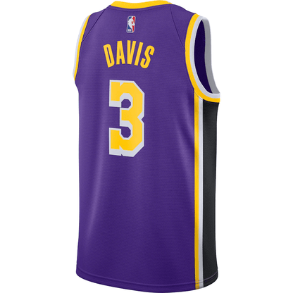 Regata NBA Los Angeles Lakers Davis n°3  Masculina -Roxo+Amarelo