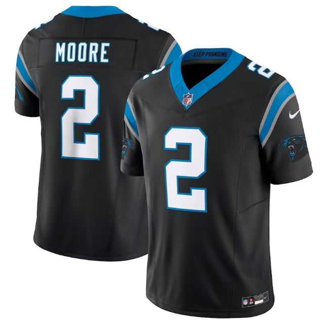 Jersey Carolina Panthers Vapor F.U.S.E. Limited Preta